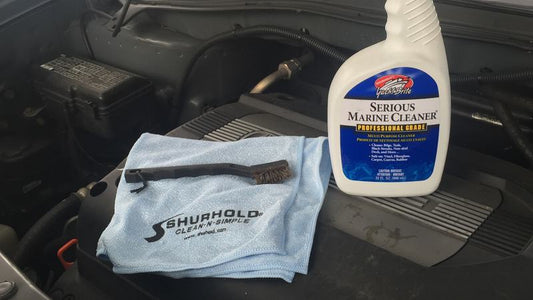 SMC being used to detail a car engine