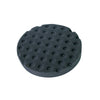 The Shurhold Industries, Inc. Pro Polish Pad is a round black foam pad with raised circular bumps, perfect for use with a Dual Action Polisher to wax and polish your vehicle for a smooth finish.