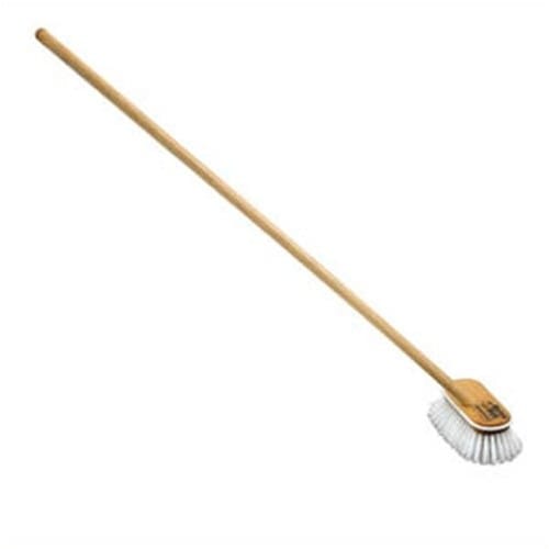 SKU #1950 Shurhold Stiff White Brush on Wooden Handle