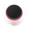 A Shurhold Industries Pro Polish Pad for DAP PRO, featuring a black top and red sides, round and 7 in diameter, is displayed against a white background, viewed from above.
