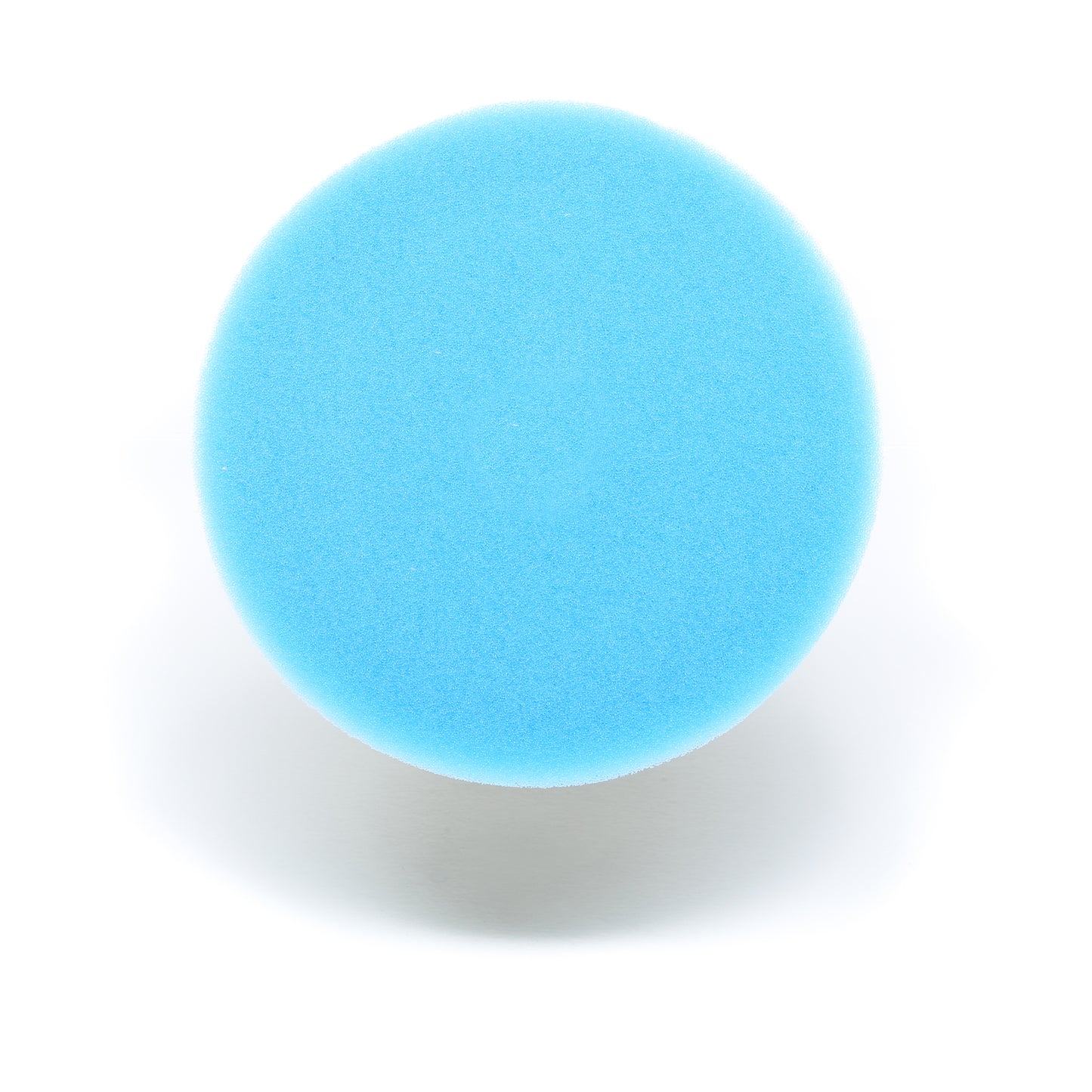 A round blue Buff Magic Heavy Oxidation Pad from Shurhold Industries, Inc., shown from above on a white background, is ideal for removing severe oxidation with the Shurhold Dual Action Polisher PRO.