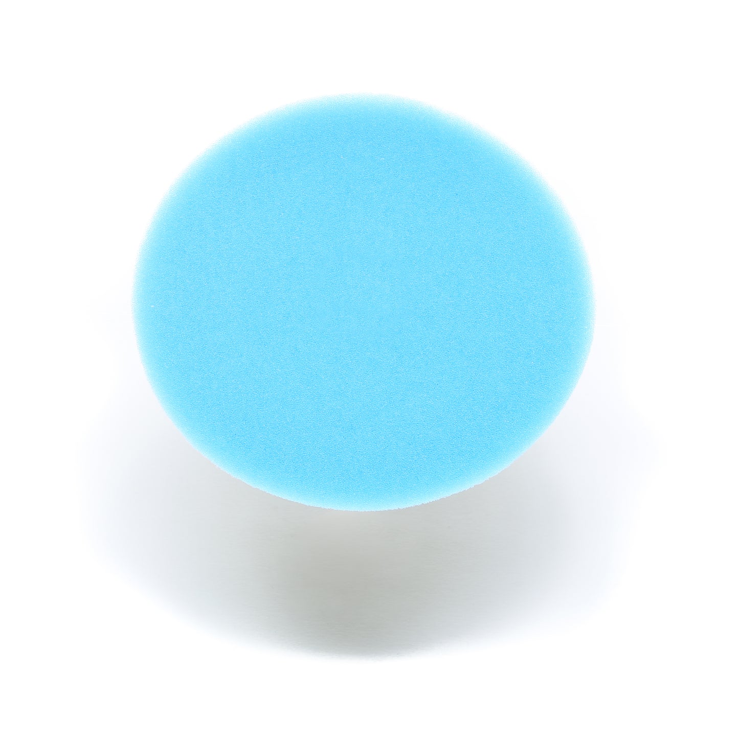 A round blue Buff Magic Heavy Oxidation Pad by Shurhold Industries, Inc. is shown from above on a white background with a soft shadow—ideal for severe oxidation removal using your Shurhold Dual Action Polisher PRO.