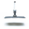 The Shurhold Industries, Inc. Swivel Pad Base is a gray pool vacuum head with a central metal attachment point, shown against a white background and compatible with multiple Shurhold attachments for versatile cleaning.