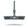 The Shurhold Industries, Inc. Swivel Pad Base is a gray floor cleaning tool with a rectangular bristle head, long handle, and swiveling base for easy maneuvering. Compatible with Shurhold attachments and scrubber pads. Photographed on white background.
