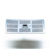 The Shurhold Industries, Inc. Swivel Pad Base is a rectangular metal grater with a central handle opening, compatible with Shurhold attachments and scrubber pads, shown on a white background with a shadow underneath.