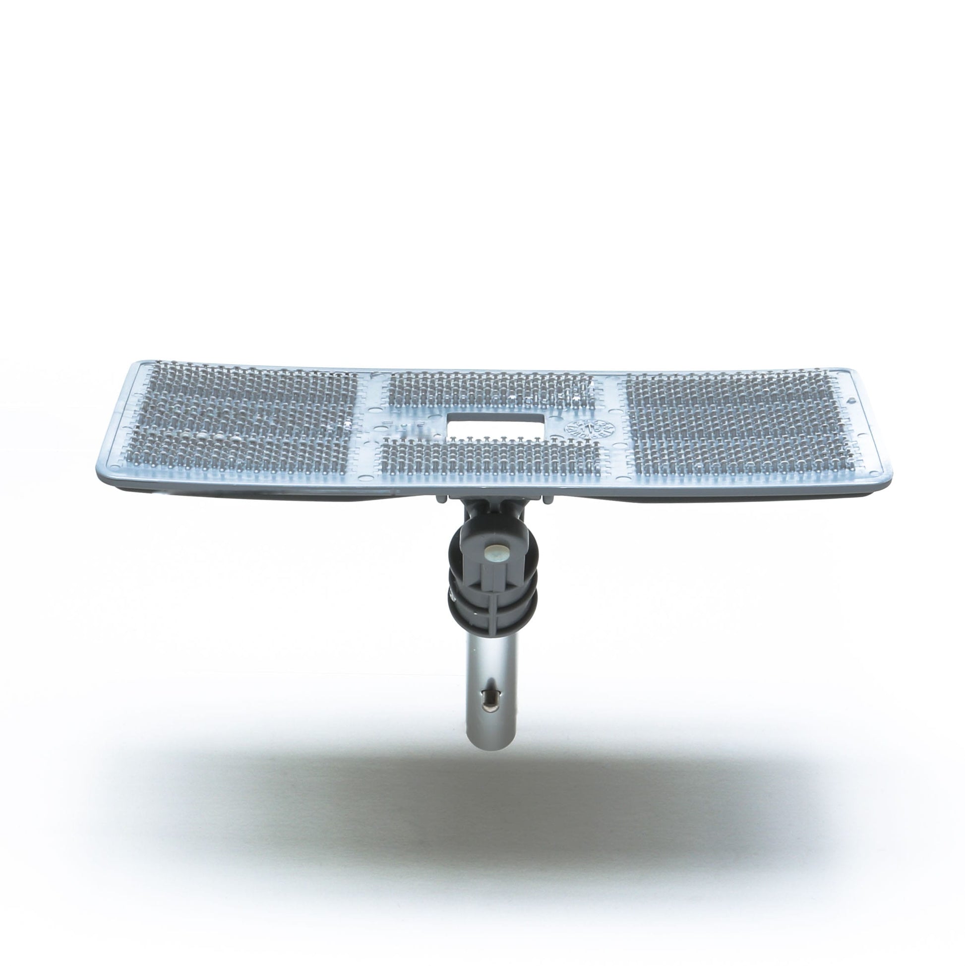 The Swivel Pad Base by Shurhold Industries, Inc. is a rectangular metallic mesh antenna with a central mounting attachment, compatible with other Shurhold accessories, shown against a white background.