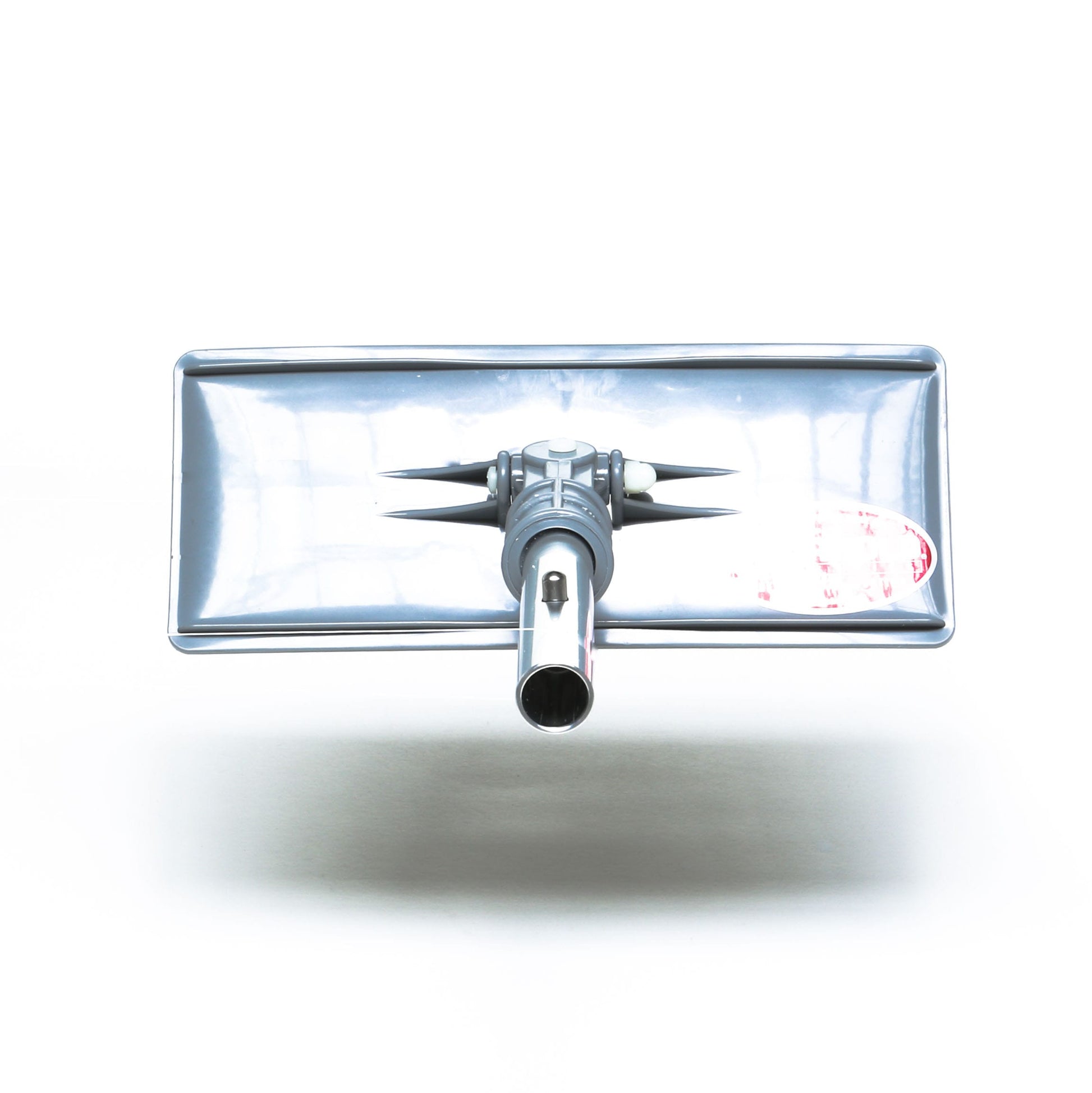 The Shurhold Industries, Inc. Swivel Pad Base features a reflective rectangular blade and cylindrical attachment tube, compatible with Shurhold attachments, shown against a white background.