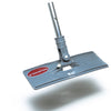 The Swivel Pad Base by Shurhold Industries, Inc. is a gray rectangular mop head with a metal handle attachment, displayed against a white background with a red and white SHURHOLD label; ideal for use with scrubber pads.