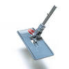 The Shurhold Industries, Inc. Swivel Pad Base is a gray rectangular mop head with a swivel joint and partial handle, shown angled on a white background. Compatible with Shurhold attachments and ideal for various scrubber pads.