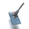 A close-up of the Shurhold Industries, Inc. Swivel Pad Base, a gray rectangular mop head attachment with a pivoting joint, compatible with Shurhold attachments, isolated on a white background.