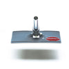 A gray rectangular floor or deck brush head with a metal pole connector and red Shurhold Industries, Inc. label on the right, compatible with Shurhold attachments like scrubber pads and the Swivel Pad Base.