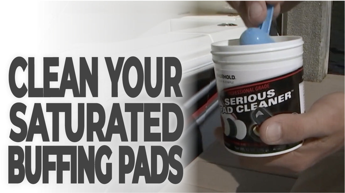 Clean Your Saturated Buffing Pads!