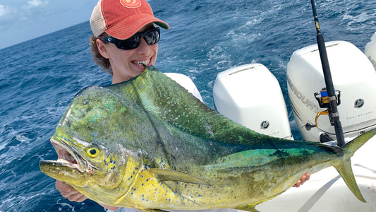 Barry Berhoff with a Mahi Mahi