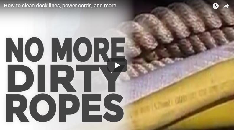 How to clean Dock Lines, Rope, and other Cords
