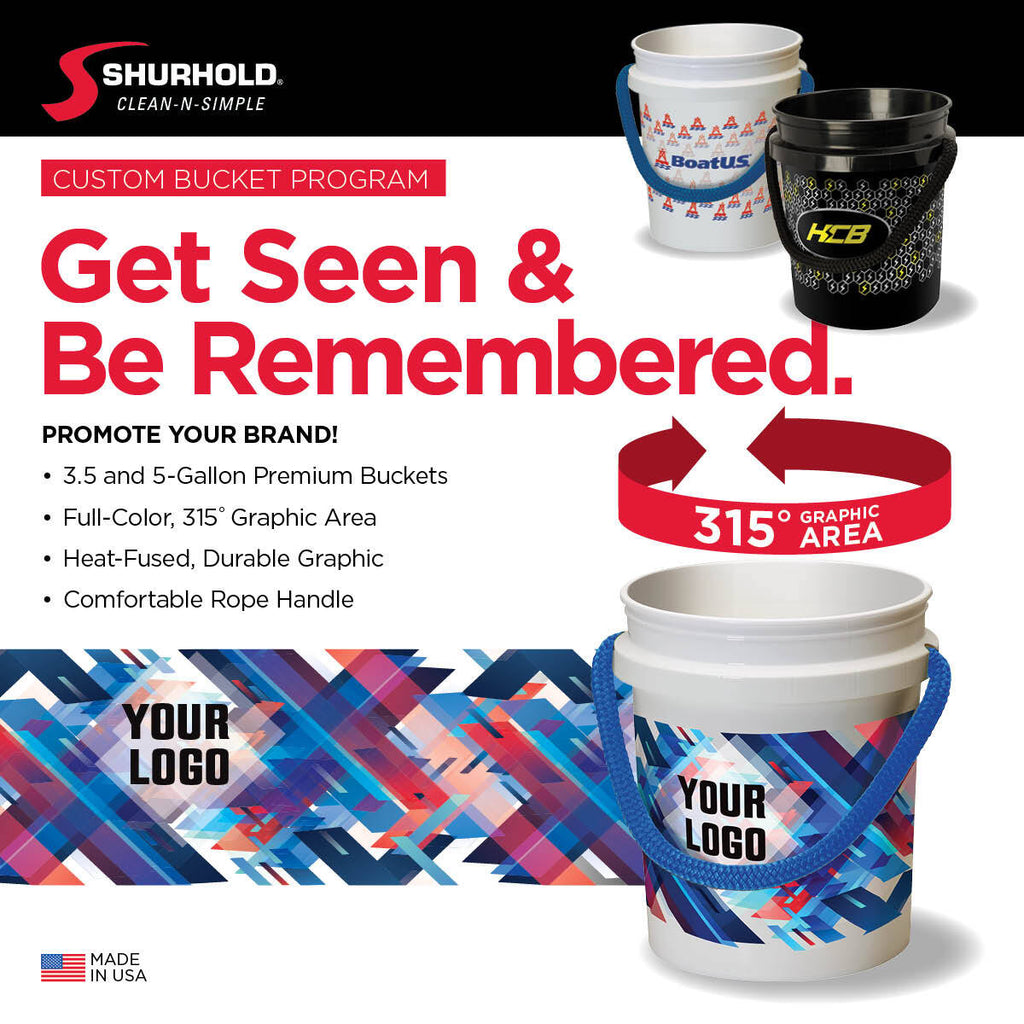 Custom 5 Gallon Buckets Shurhold Industries, Inc.