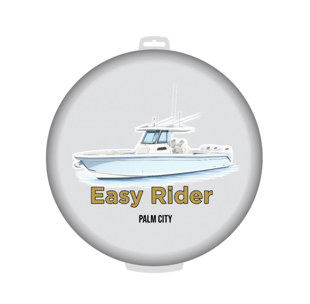 Illustrated Boat Custom Bucket Lid