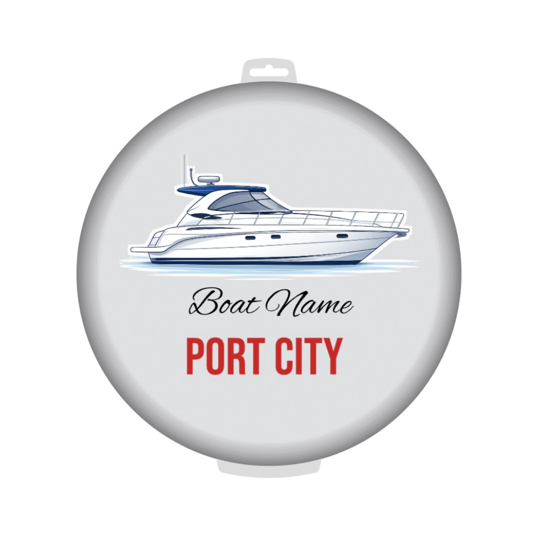 Illustrated Boat Custom Bucket Lid