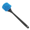 The Shurhold Industries Long Dip And Scrub Brush has an extra-long handle and dense, chemical-resistant blue bristles for cleaning hard-to-reach areas.