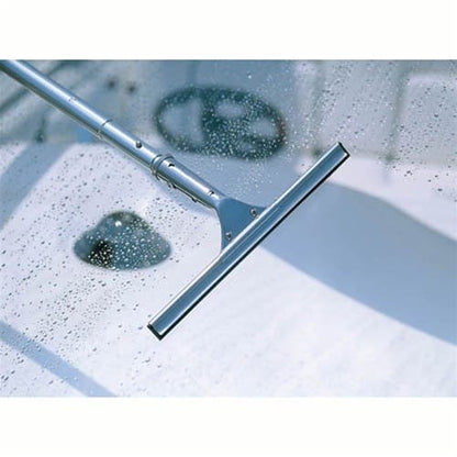 Shurhold Stainless Steel Squeegee being used to dry boat