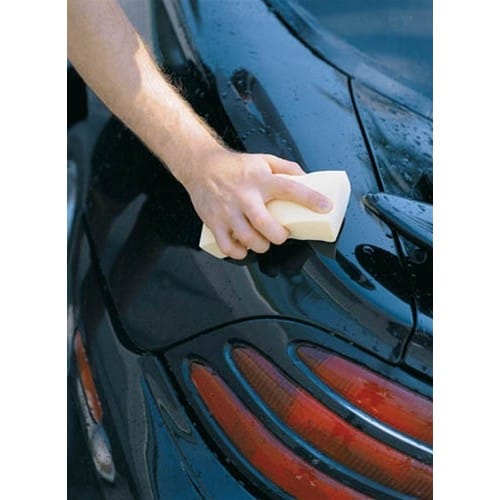 Shurhold PVA Sponge being used to dry car