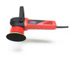 A Shurhold Industries, Inc. Dual Action Polisher in red and black with a circular pad is shown from the side on a white background—engineered for an effortless, high-gloss finish.