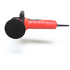 The Shurhold Industries, Inc. Dual Action Polisher in red and black features a side handle and power cord, shown horizontally on a white background, engineered to deliver a high-gloss finish with every use.