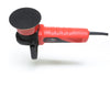 The Shurhold Industries, Inc. Dual Action Polisher in red and black features a side handle and round pad—shown on a white background—perfect for achieving a high-gloss finish.