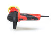 The Shurhold Industries, Inc. Dual Action Polisher, featuring a red and black design with a circular yellow pad and side handle for a high-gloss finish, is shown on a white background.