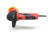 A Shurhold Industries, Inc. Dual Action Polisher in red and black, featuring a side handle and yellow pad for a high-gloss finish, is photographed against a white background.