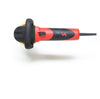 A red and black Shurhold Industries, Inc. Dual Action Polisher with a cord, viewed from the side against a white background—ideal for achieving a high-gloss finish on surfaces.