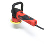 The Shurhold Industries, Inc. Dual Action Polisher, in red and black with a power cord and round sanding pad, is shown on a white background—perfect for achieving a high-gloss finish.