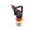 The Shurhold Industries, Inc. Dual Action Polisher, featuring a red and black design, handle, and circular yellow polishing pad for a high-gloss finish, is displayed against a white background.