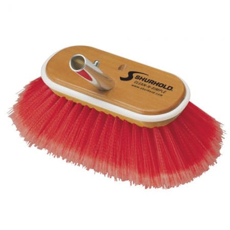 SKU #965 Shurhold 6 inch Red Combo Deck Brush