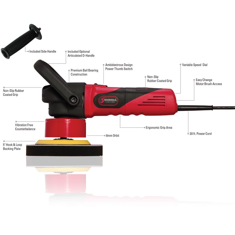 SKU #3100 Shurhold Dual Action Polisher Diagram 