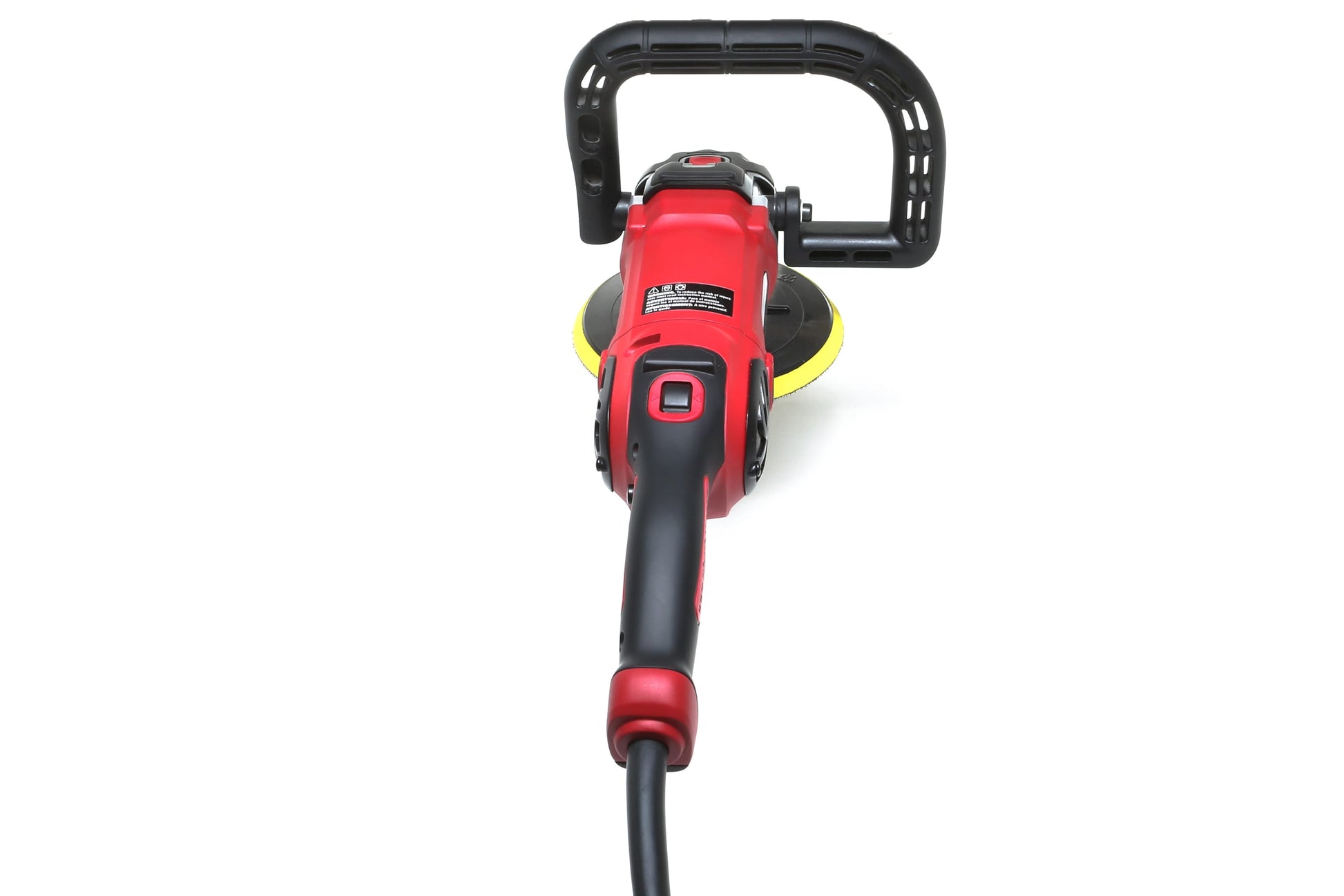 A refurbished Shurhold Industries, Inc. Pro Rotary Polisher is seen from above on a white background—an excellent professional tool for removing surface imperfections.