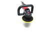 The Refurbished Pro Rotary Polisher by Shurhold Industries, Inc. is a professional-grade tool with a black handle, red body, and yellow pad, designed to remove surface imperfections and shown on a white background.