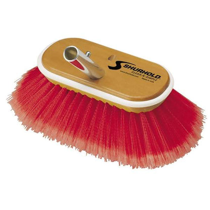 SKU #965 Shurhold 6 inch Red Combo Deck Brush